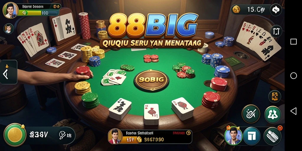Tampilan gameplay QiuQiu yang menarik dalam 88BIG.