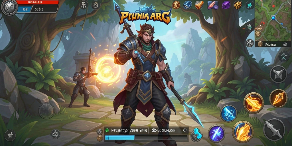 Tampilan gameplay ARPG yang mendebarkan di 8II.