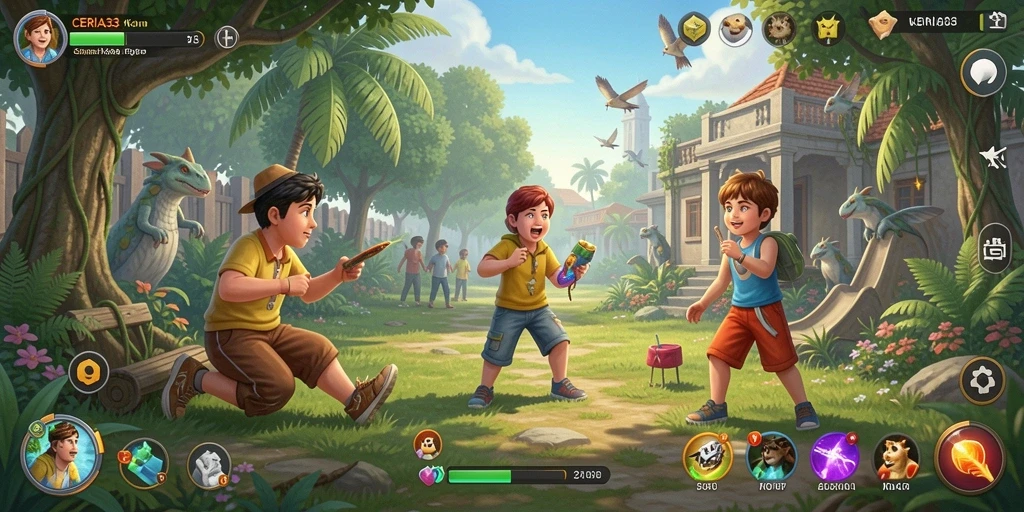 Tampilan gameplay CERIA33 yang menarik dan inovatif.