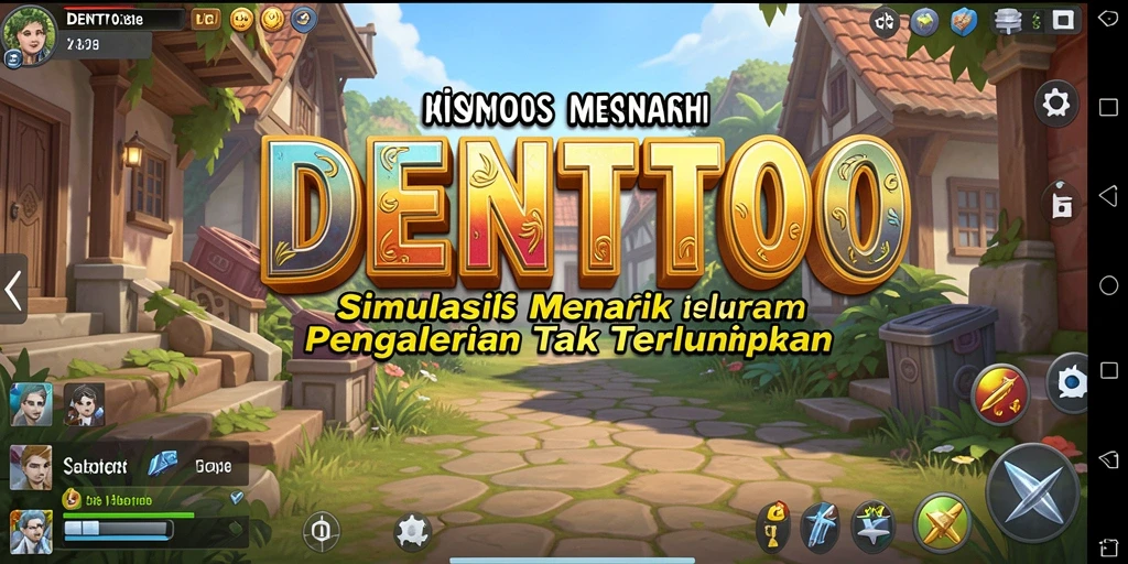 Tangkapan layar DENTOTO menampilkan gameplay simulasi yang mendetail dan menarik.
