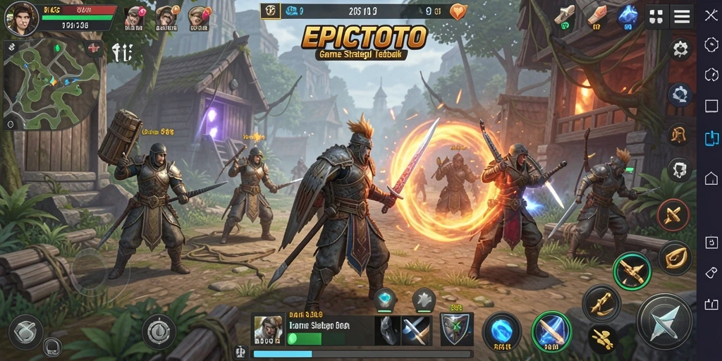 Tampilan gameplay seru EPICTOTO dengan strategi yang menegangkan.