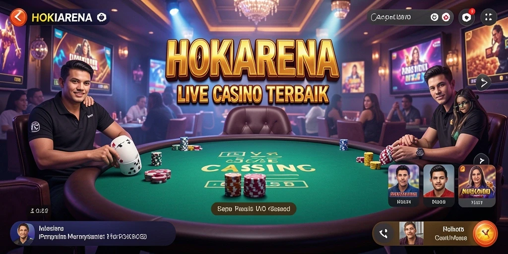 Gameplay HOKIARENA dengan dealer live yang profesional.