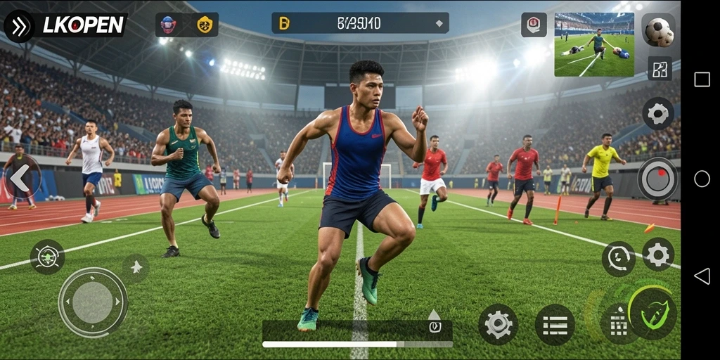 Tampilan gameplay LKOPEN yang menarik dan mendebarkan.