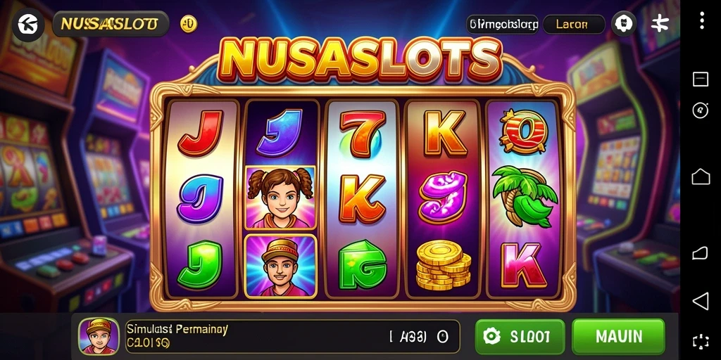 Tampilan gameplay menarik dari NUSASLOTS saat memutar slot.