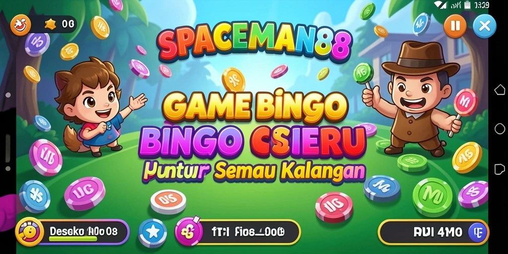 Tampilan gameplay menarik dari SPACEMAN88 yang menggambarkan suasana Bingo.