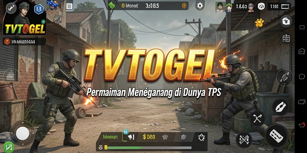 Tangkapan layar menunjukkan aksi seru dalam game TPS.